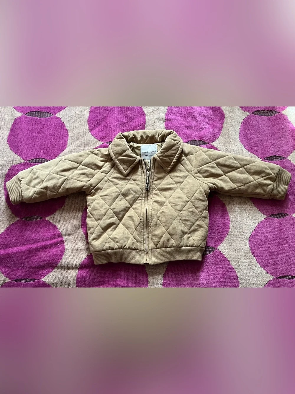 Like New Janie and Jack Jacket and Toddler Sherpa Trapper Hat
